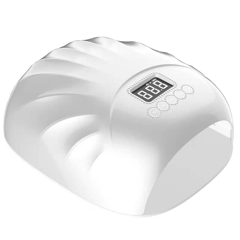 M&R 802PRO LAMPAGGIO LED LED senza cordone, asciugatrice per unghie wireless, luce unghie ricaricabile da 72 W, lampada per chiodo LED Gel portatile con 4 timer e display LCD verde
